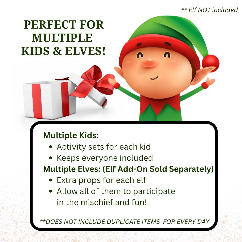 PRE ODER Elf Kit 2026 | Best 2026 Elf Kit | 24 Day Christmas Holiday Elf Kit | Crafty Elf Props and Ideas