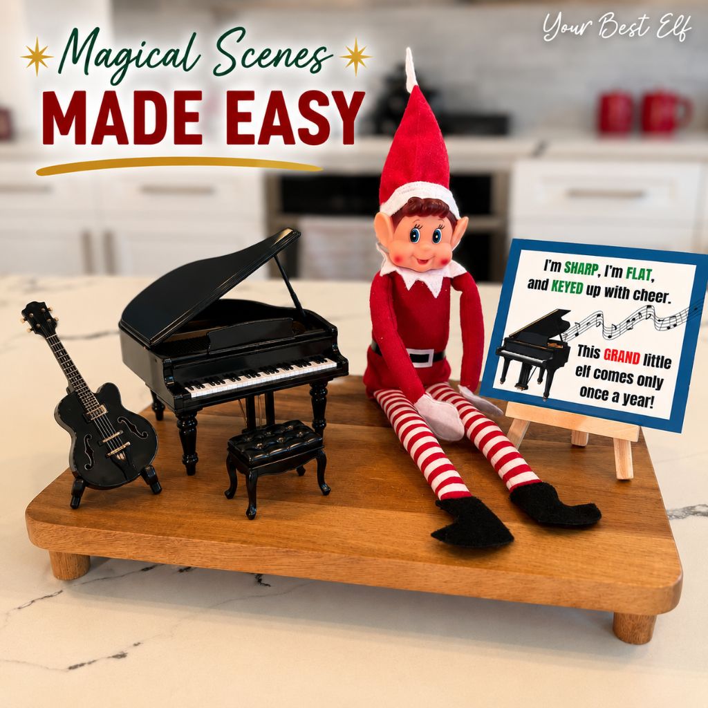 elf on the shelf kit, Elf Kit 2026, 24 Day Elf Kits so it doesn’t just sit on the shelf. This Elf Kit is full of magic, mischief, and ideas for your elf adventures this Christmas season. It includes a host of crafty ideas and games for all ages so they can image that arrival! Check out our shop for a fun elfin adventures while waiting around for Santa in December!