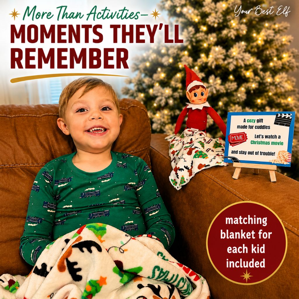 elf on the shelf kit, Elf Kit 2026, 24 Day Elf Kits so it doesn’t just sit on the shelf. This Elf Kit is full of magic, mischief, and ideas for your elf adventures this Christmas season. It includes a host of crafty ideas and games for all ages so they can image that arrival! Check out our shop for a fun elfin adventures while waiting around for Santa in December!
