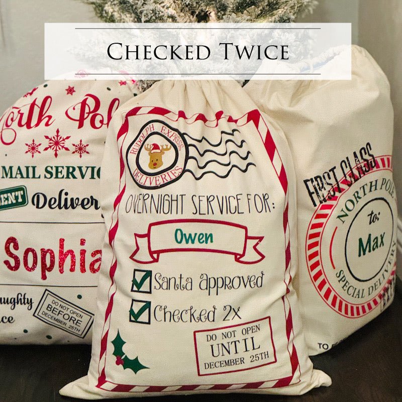 Deluxe Santa Sacks - Your Best Elf