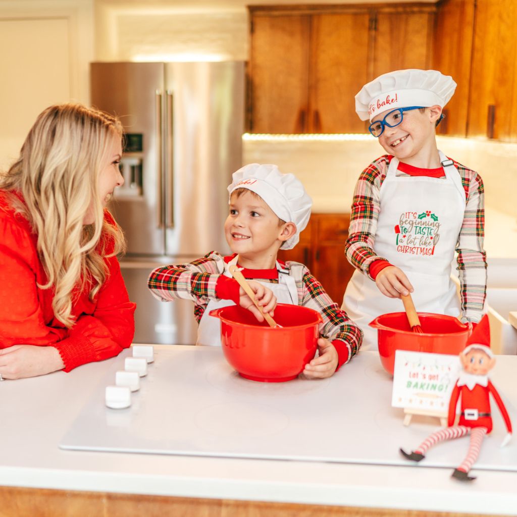 Elf Prop: Kids-Sized Apron and Chef Hat | Let’s get Baking!