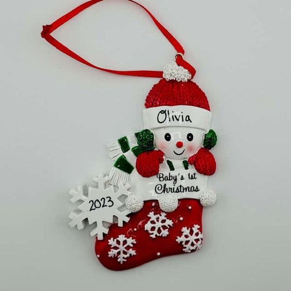 Personalized Baby's 1st Ornament - Your Best Elf