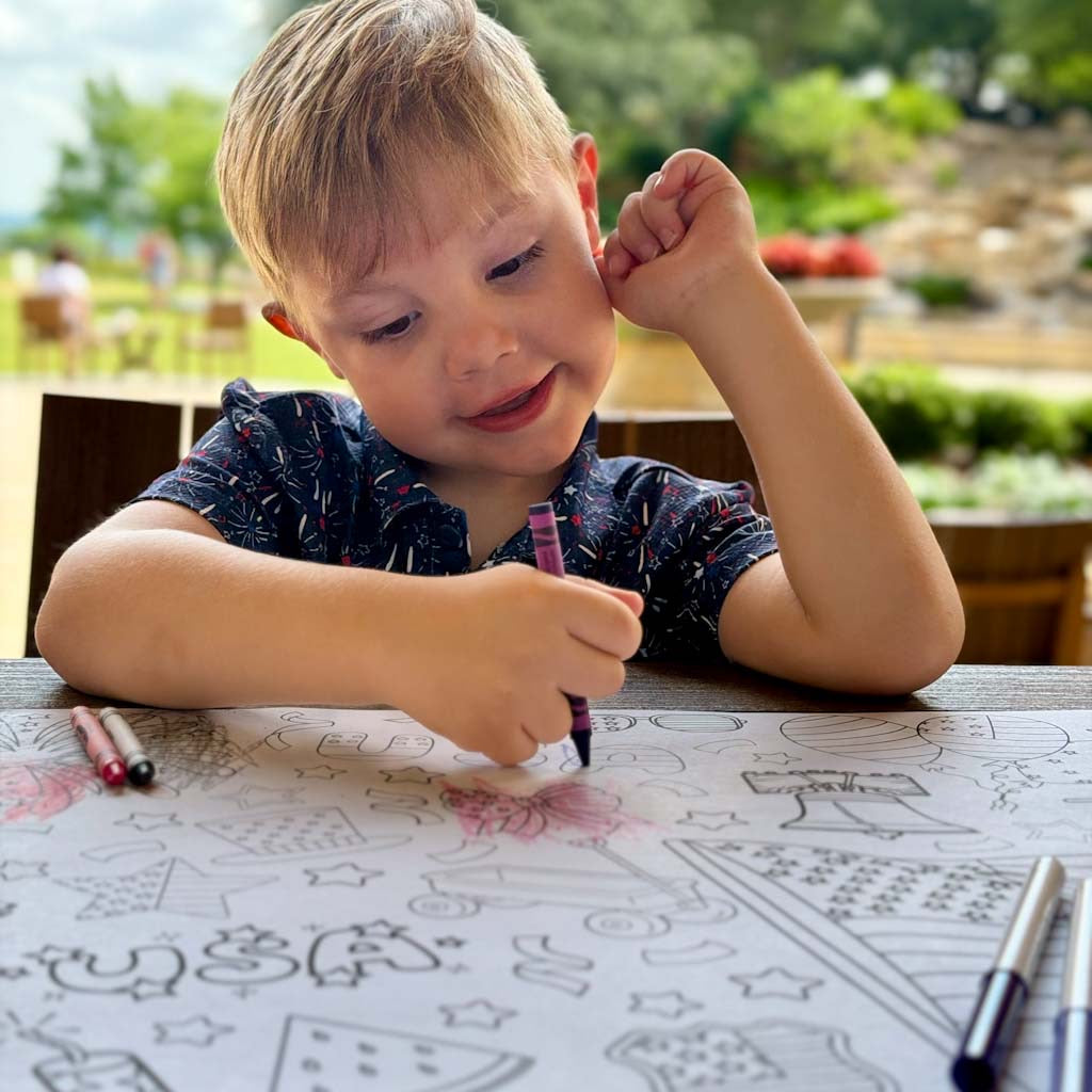 July 4th, coloring banner, part decoration, America 250th anniversary