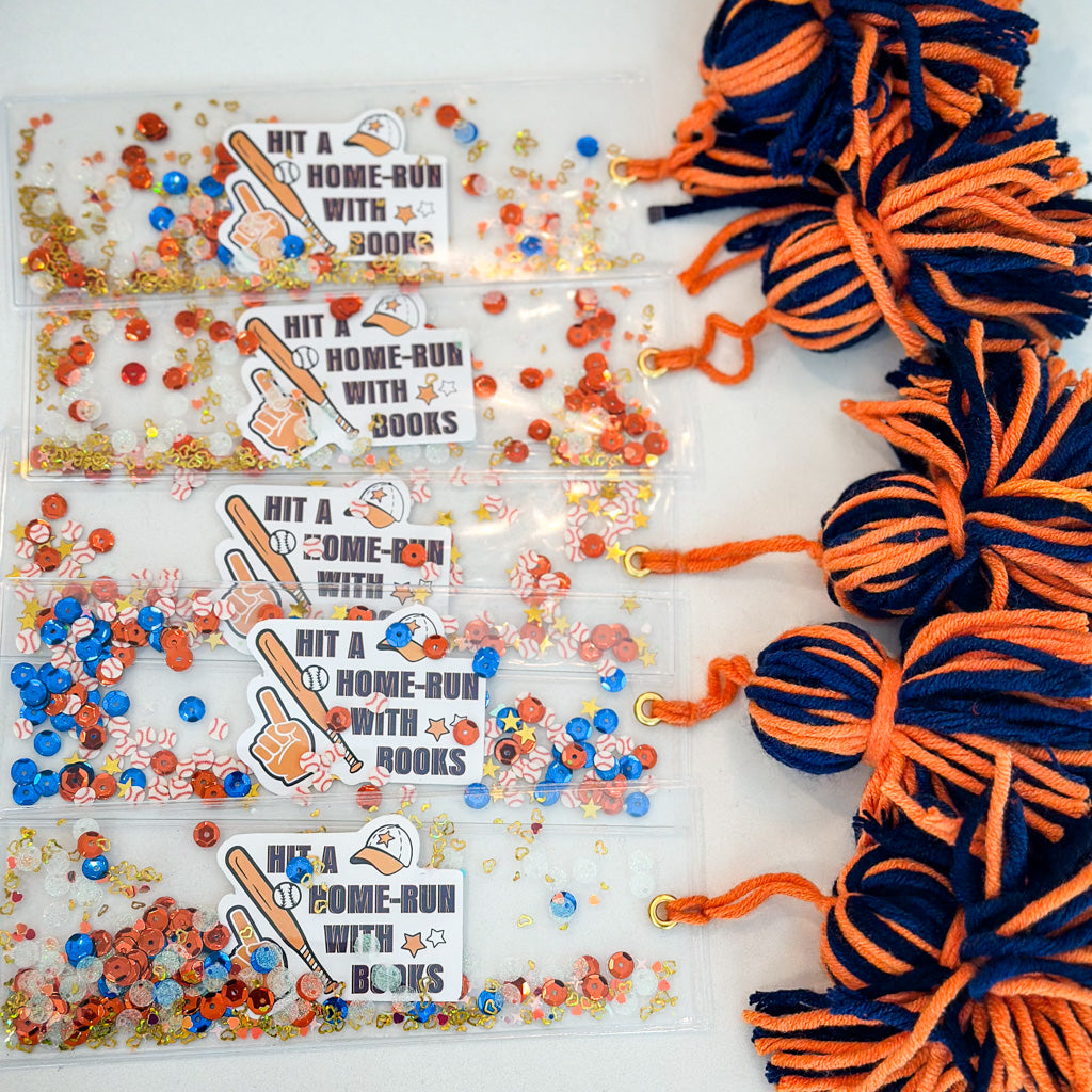 Baseball Glitter Bookmark for Home Run Readers! | A Grand Slam for Book Lovers | Go Stros