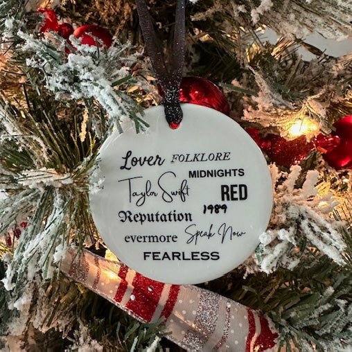  Swiftie Christmas ornament, Taylor xmas ornaments